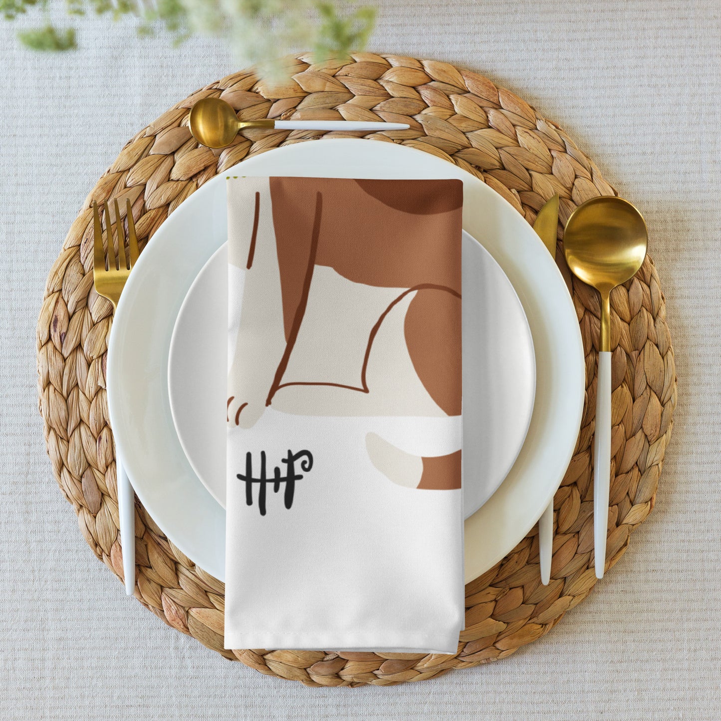 Hound + Fox Holiday Cloth napkin set